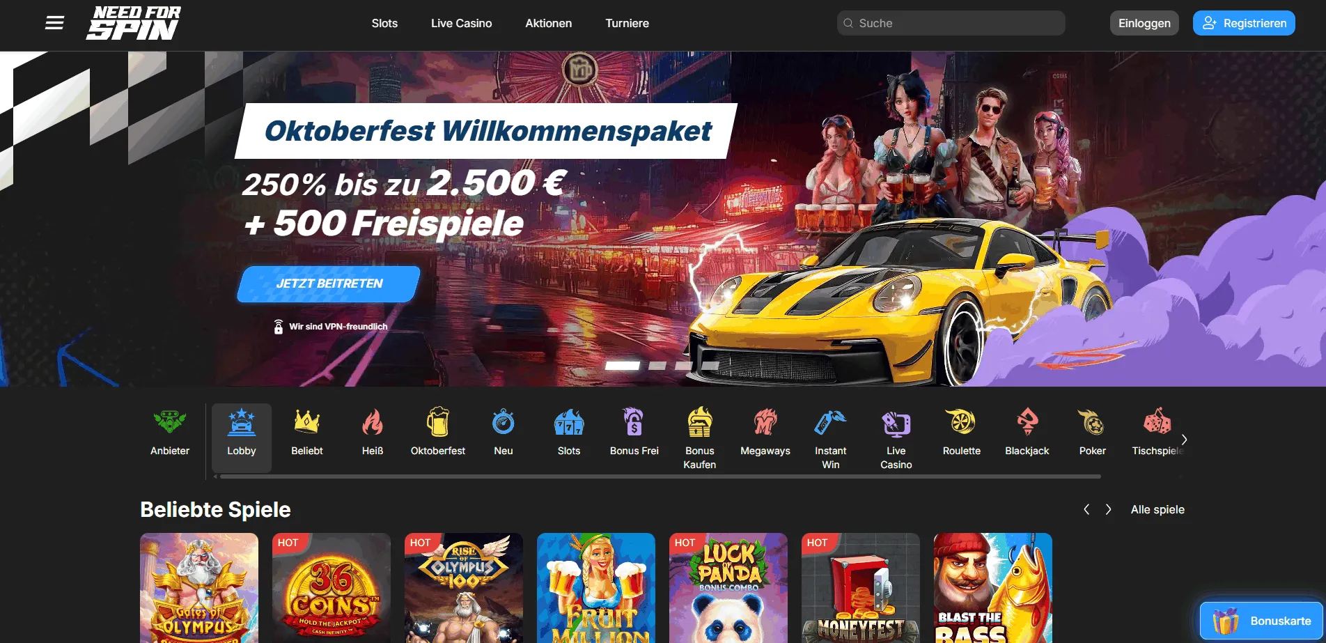 Need for Spin Casino Need for Spin Online Casino